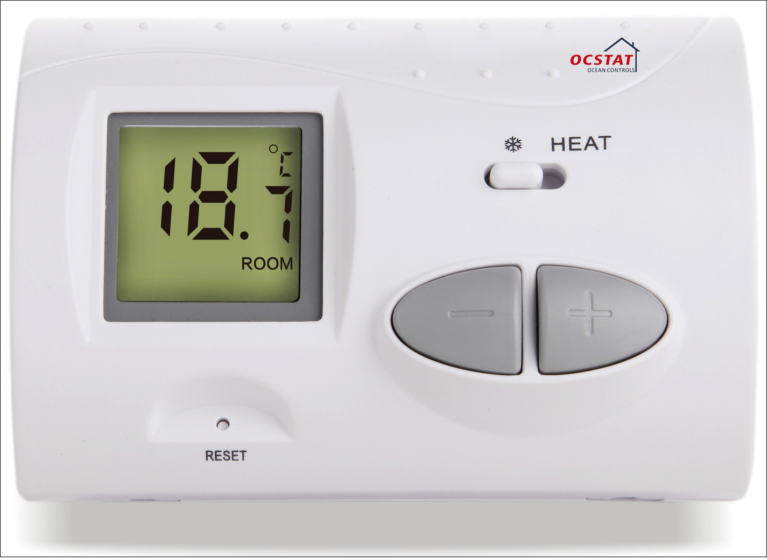 तापमान नियंत्रण के साथ गैर प्रोग्रामयोग्य एचवीएक थर्मोस्टेट डिजिटल डीसी
