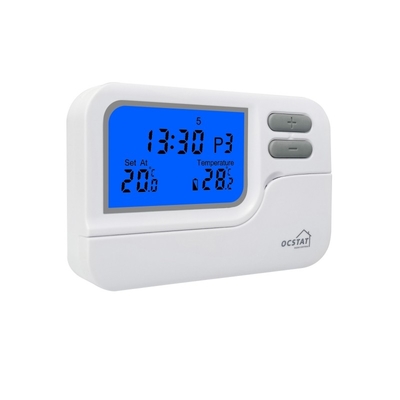 Riseem LCD Omron Relay 7 Day Programmable Room Thermostat with Keypad Lockout