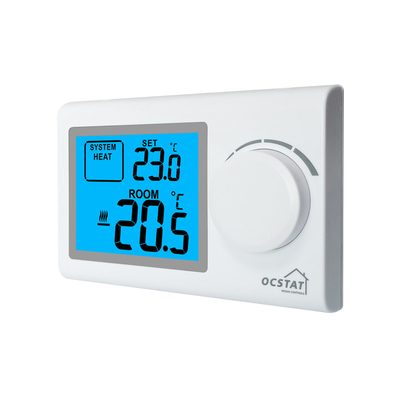 Riseem White Color Wireless Room Thermostat Electronic Heating and Cooling Temperature Control