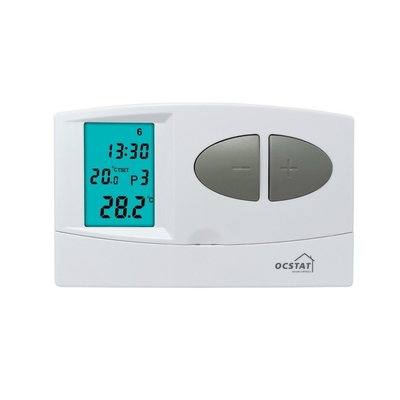 Riseem ABS Heating Room 7 Day Programmable Gas Boiler Thermostat Manual EL back light