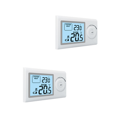 Riseem ABS Non Programmable Thermostat , LCD Display Air Conditioner Room Temperature Thermostat
