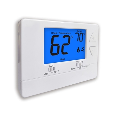 Riseem 24V Single Stage Temperature Calibration Adjustment Home Thermostat Non-programmable
