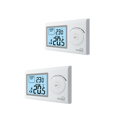 Riseem ABS White LCD Display Non Programmable Digital Home Thermostat For Heating
