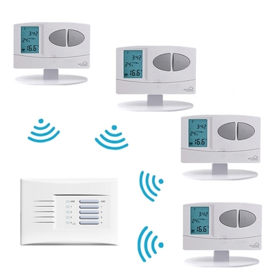2*AA Size Battery 6 Time 6 Temp per Day 7 Day 5/2 or 24 Hour Programming Options 868Mhz Wireless digital heating room thermostat