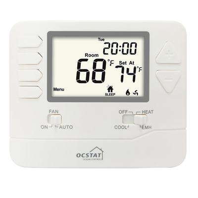 24VAC Non Programmable Heat Pump Thermostat ±1°C Temp Meas Accuracy Precise Temperature Control