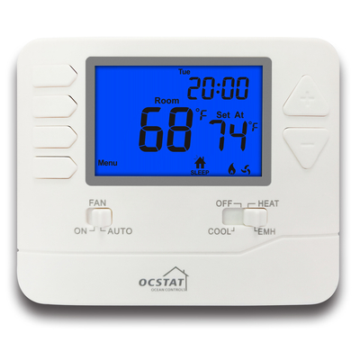 24VAC Non Programmable Heat Pump Thermostat ±1°C Temp Meas Accuracy Precise Temperature Control