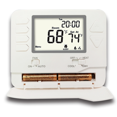 24VAC Non Programmable Heat Pump Thermostat ±1°C Temp Meas Accuracy Precise Temperature Control