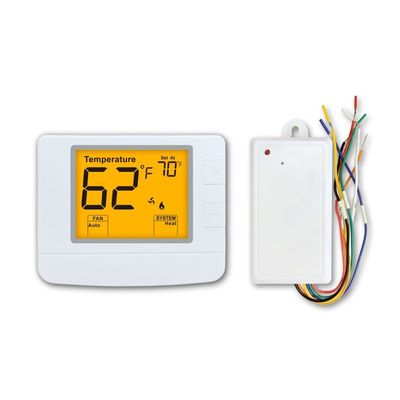 2*AAA Battery Powered Wireless RF WIFI PTAC Thermostat for Conventional Or Heat Pump Temperature Control