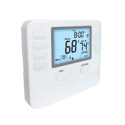 Large LCD Display Adjustable WIFI TUYA Smart 7 Day 1 Heat 1 Cool Thermostat For Temperature Control