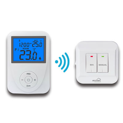 7 Day Programmable 868MHZ Wireless RF Room Thermostat For Water Heater
