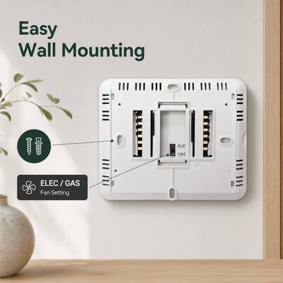 24V Heating and Cooling 1 Heat 1 Cool Non Programmable PTAC Thermostat Power Supply 2 AAA Alkaline Batteries or 18 30 VAC