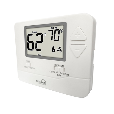 Riseem ABS+PC Material Single Stage Digital Room Non-programmable Thermostat For Home