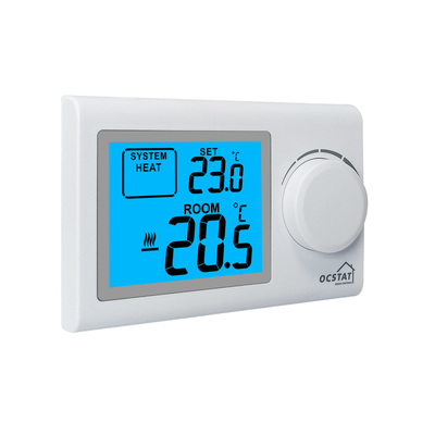 Riseem White LCD Ocstat Digital Boiler Non - Programmable Thermostat With One Year Warranty