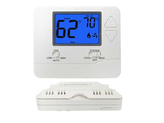 Riseem Wall - Mounted Box Non Programmable Thermostat / Heat Pump PTAC Wireless Thermostat