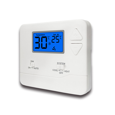 Riseem White LCD Display Digital Room Non-programmable Thermostat For HVAC Systems