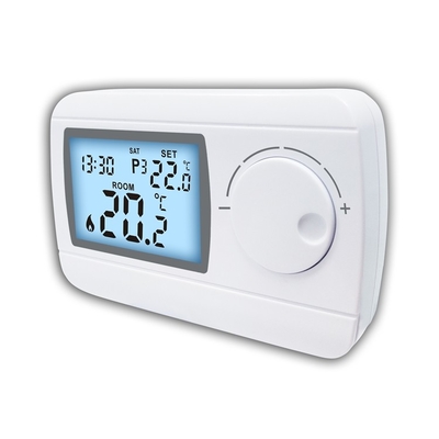 Riseem 230V ABS Wireless Gas Boiler Room Thermostat NTC Sensor For Floor Heating