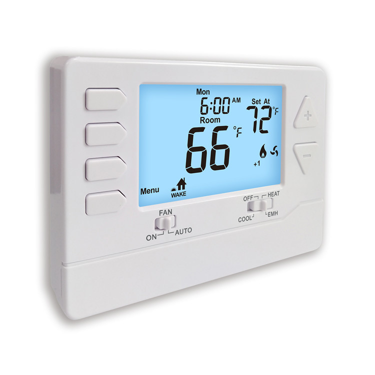 24V Room Heating Programmable Heat Pump Home Thermostat 3A With Saving Energy