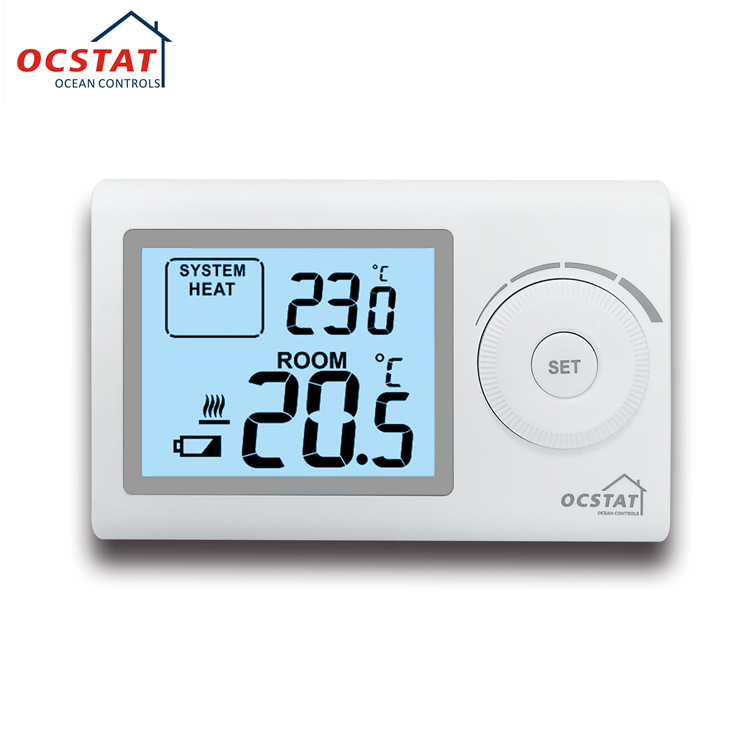Orange Backlight Boiler Temperature Control for Customizable Temperature Settings