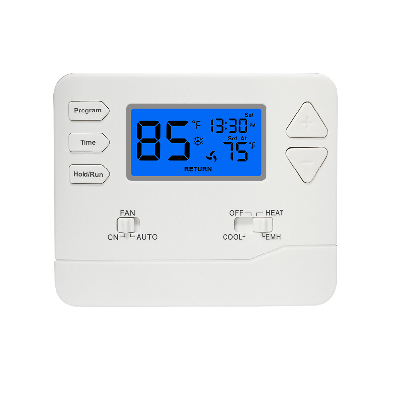 Riseem Dependable Operation Air Source Heat Pump Thermostat with Internal NTC Sensor in HEAT Mode