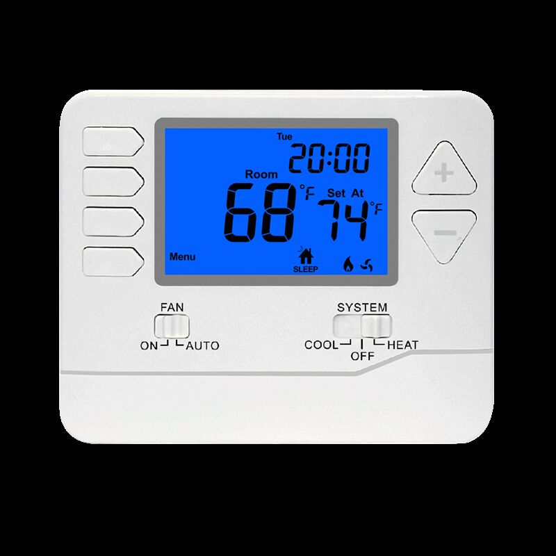 Physical Dimensions 472 W X 385 H X 106 D 7 Day Programmable Thermostat Featuring System Operation Mode OFF and 2H 2C Stages H C Conventional for HVAC Systems
