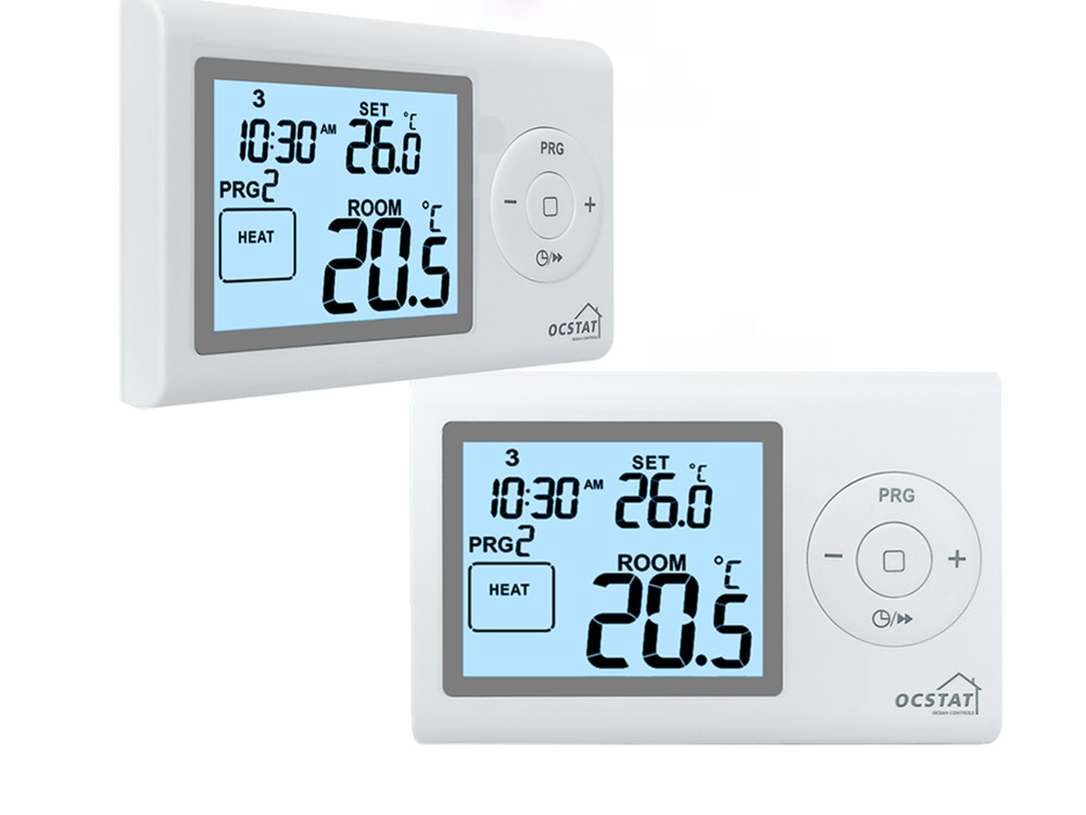 Riseem Intelligent Electric Room 7 Days Programmable Thermostat For Heating System PC+ABS Material