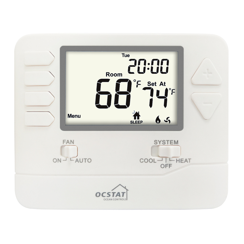 Riseem Hotel Heat Pump Thermostat  /  Wire Programmable Water Heater Electric Smart Heating Thermostat