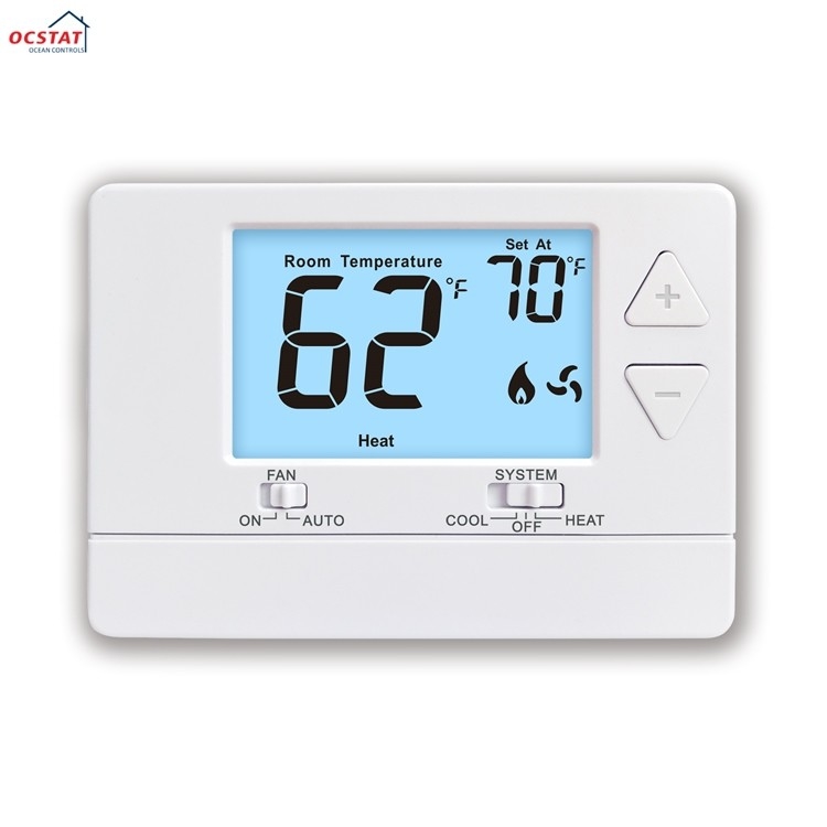 New Style Riseem Non-programmable 24V Air Conditioner Controller Digital Electronic Room Thermostat HVAC