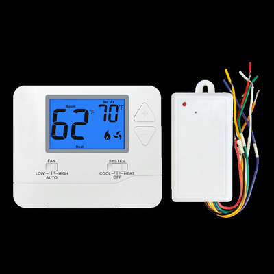 Riseem अग्निरोधक ABS डिजिटल वायरलेस गैर प्रोग्राम रूम पीटीएसी HVAC प्रणाली के लिए थर्मोस्टेट