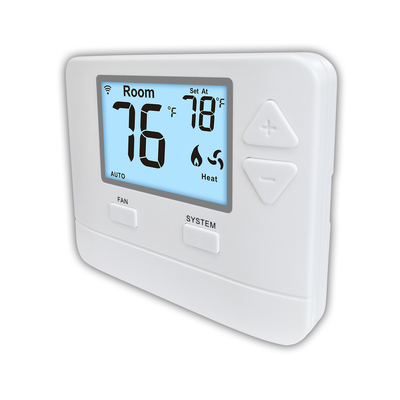 HVAC हीटिंग WIFI LCD ABS नॉन प्रोग्रामेबल डिजिटल होम थर्मोस्टेट 24V