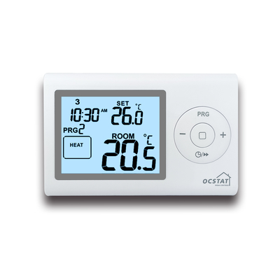 230V 7 दिन प्रोग्रामेबल LCD वायर्ड डिजिटल हीटिंग इलेक्ट्रॉनिक रूम थर्मोस्टेट