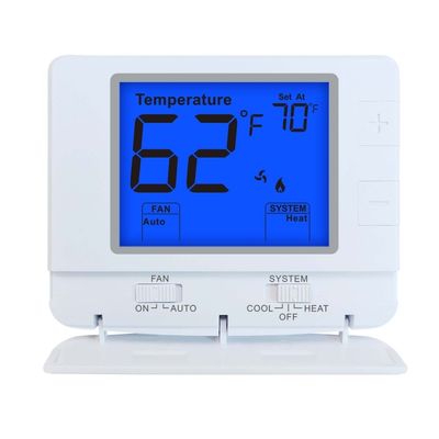 Riseem Compact Wired Non-Programmable Simple 24V Thermostat For Temperature Ranges 32°F 99°F 0°C 40°C Space-Saving Design