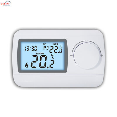 230V 7 दिन बॉयलर रूम वायर्ड थर्मोस्टैट सटीक तापमान निगरानी और बॉयलर रूम हीटिंग और ऊर्जा बचत का समर्थन करने के लिए नियंत्रण प्रदान करता है