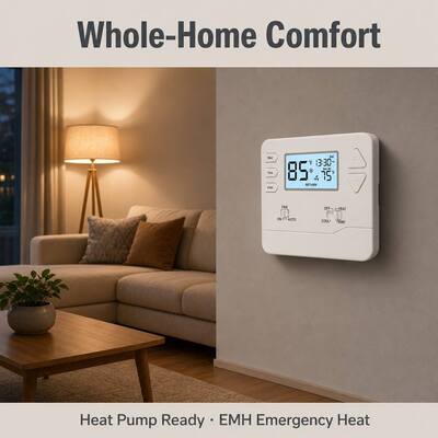 Riseem 1.5 Amp अधिकतम सभी टर्मिनल संयुक्त वाणिज्यिक गर्मी पंप थर्मोस्टेट पारंपरिक या गर्मी पंप अनुप्रयोग प्रकार