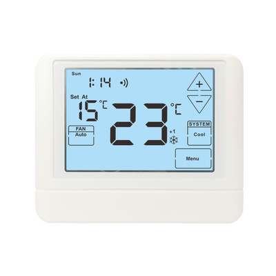 24V वाईफ़ाई 7 दिन या 5/1/1 प्रोग्राम योग्य कमरे थर्मोस्टेट सटीकता ° 1 ° C कीपैड लॉकआउट