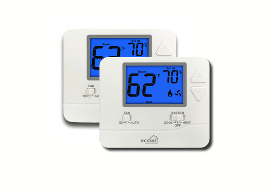 सेंट्रल एयर कंडीशनर HVAC थर्मोस्टेट 1 हीट / 1 कूल ओमरॉन रिले के साथ