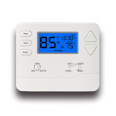 2 गर्मी / 1 ठंडा 0.5°C सटीकता 24V डिजिटल गैर-प्रोग्राम करने योग्य उदय थर्मोस्टेट गर्मी पंप के लिए
