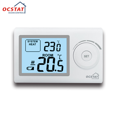 Riseem ABS एलसीडी डिस्प्ले 230V गैर प्रोग्राम करने योग्य कमरे हीटिंग होम थर्मोस्टेट