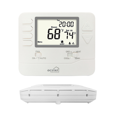 उल नॉन प्रोग्रामेबल 1 ° C सटीकता होटल के लिए HVAC थर्मोस्टेट 24VAC