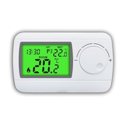 Riseem 230V HVAC प्रणाली के लिए साप्ताहिक प्रोग्राम करने योग्य ABS वायर्ड डिजिटल बॉयलर थर्मोस्टेट